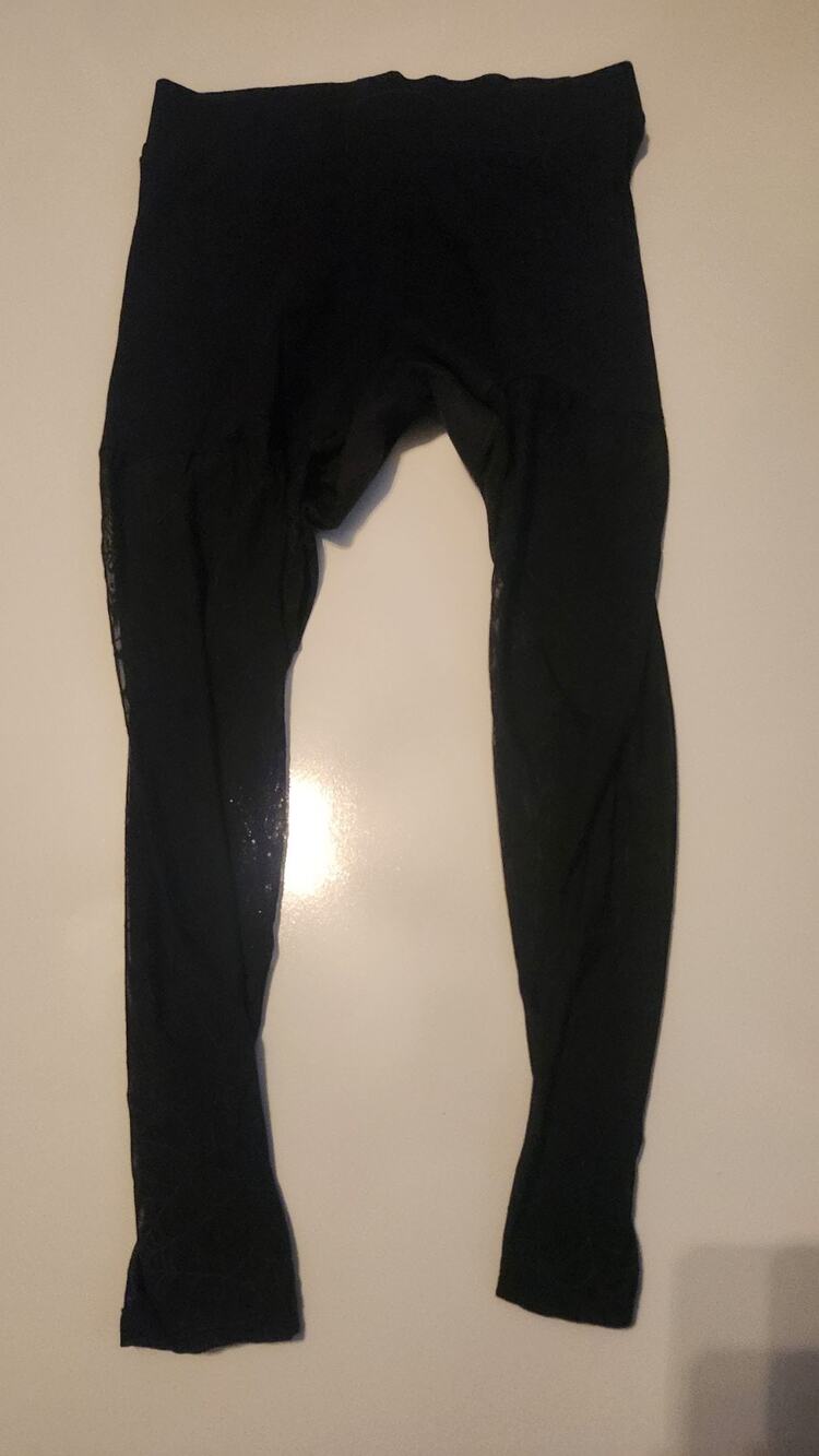 Torrid Black Mesh Accent High Waisted Leggings Womens Plus Size 0/12 L #467